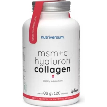 Image 1 of Nutriversum MSM+C Hyaluron Collagen capsule 120 pcs