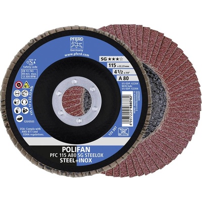 Pferd Vějířovitý brusný kotouč 115 x 22.23 mm 67748115 10 ks