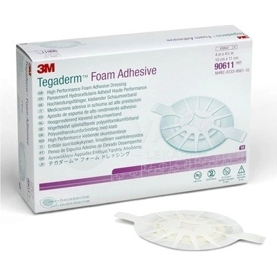 3M Tegaderm Foam Adhesive Penové adhezívne krytie na rany, ovál 10 x 11 cm 10 ks