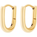 Rosefield Luxusné pozlátené oválne náušnice Essentials JEOLG-J567/JEOSG-J569 2,5 x 1,6 cm