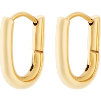 Rosefield Luxusné pozlátené oválne náušnice Essentials JEOLG-J567/JEOSG-J569 1,4 x 1 cm