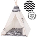 SPRINGOS Teepee Černý Zigzag