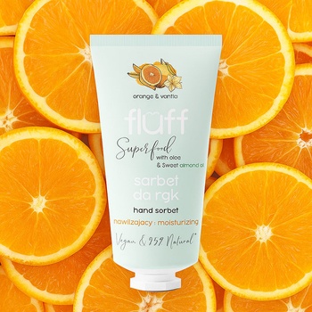 Fluff Хидратиращ крем сорбе за ръце - Портокал и ванилия FLUFF Moisturizing Hand Sorbet (711073)