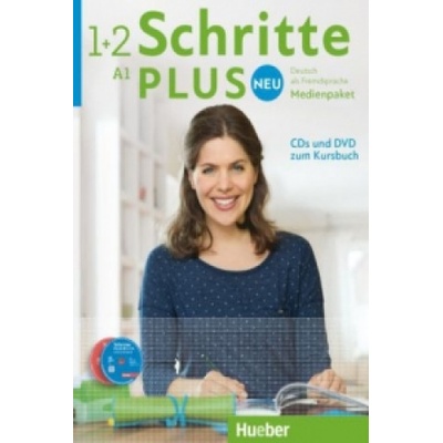 Schritte plus Neu - Medienpaket, 5 Audio-CDs und 1 DVD zum Kursbuch. Bd.1+2