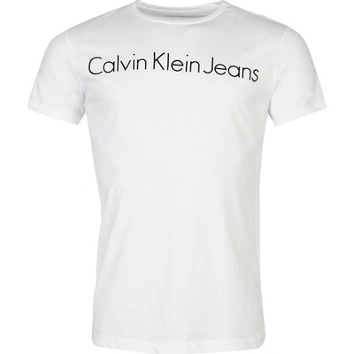 Calvin Klein Jeans pánské triko Treasure Bílé