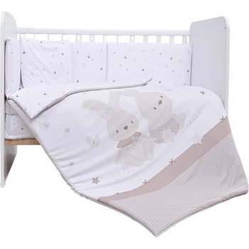 Lorelli Бебешки спален комплект Lorelli - Smile, Honey Bunny, бежов (20801156501)