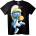 NOONEBRAND Тениска Смърфета Черна - 2XL, Black