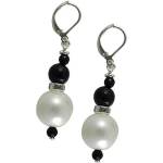 Dannyra Обици перли и оникс Dannyra Jewels