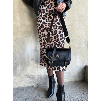 Laura Biaggi crossbody kabelka s dvoma ramienkami DX-F290-blackNEW Čierna