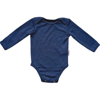 Rostoucí Merino Body MoniLu dl. rukáv tmavě modrá Body