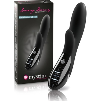 mystim Дързък Дани - електро-стимулиращ вибратор (черен)