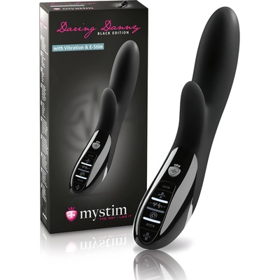 mystim Daring Danny - електростимулаторен вибратор (черен)