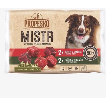 Propesko Mistr s hovädzím a zverinou v omáčke 4 x 85 g