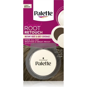 Image 1 of Schwarzkopf Palette Compact Root Retouch коректор за новоизрастнала и сива коса с пудра ефект цвят Light Brown 3 гр