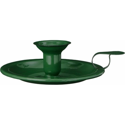 Ib Laursen Svícen Enamel Dark Green, zelená barva, smalt