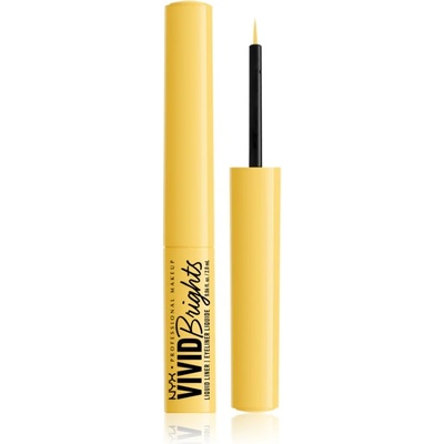 NYX Professional Makeup Vivid Brights течни очни линии цвят 03 Had Me At Yellow 2ml