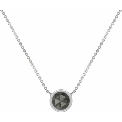 Eppi Zlatý náhrdelník bezel so salt'n'pepper diamantom N36928