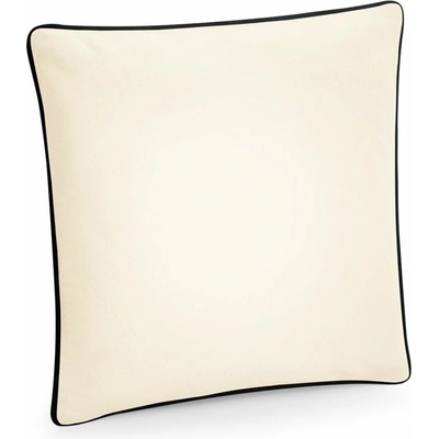 WESTFORD MILL W 355 / Fairtrade povlak na polštář s lemováním - natural/black