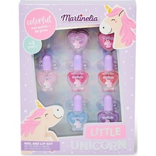 Martinelia Little Unicorn lesk na rty 2 x 2,5 g + lak na nehty 5 x 3,6 ml darčeková sada