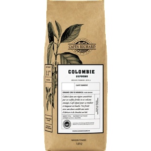 Cafés Richard Кафе на зърна Cafés Richard Colombie Supremo, 500 г, 100% Арабика
