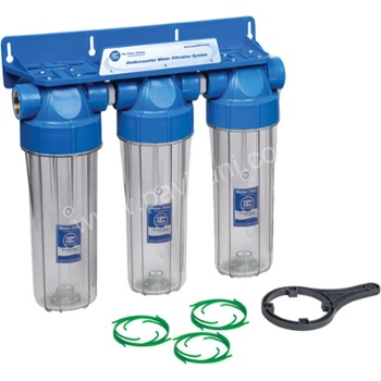 Aquafilter система филтърни колони тройна 1 2