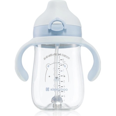 KikkaBoo hrnek se silikonovým pítkem 300ml Bear with me Blue
