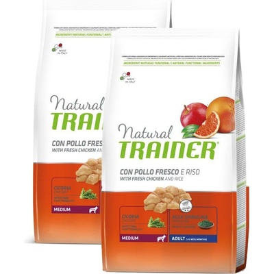 TRAINER Natural Medium Adult Čerstve kuře 2 x 12 kg