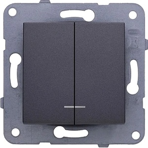 Panasonic КАРЕ ПЛЮС ДВОЕН КЛЮЧ СВЕТЕЩ МЕХ. Т. СИВ (wktt00102dg-eu2)