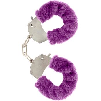 Image 1 of ToyJoy Furry Fun Cuffs Purple