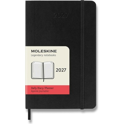 Moleskine A6 denní 2027 černý