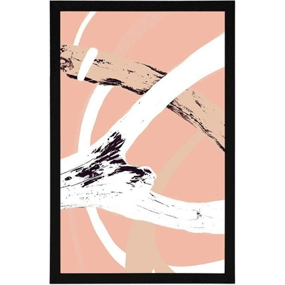 Plakát abstrakce větví - 40x60 black