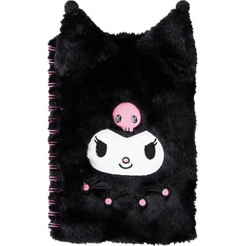 Paladone Тефтер Paladone Animation: Sanrio - Kuromi (Fluffy), A5 (108783)