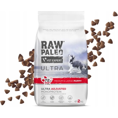 Vetexpert Raw Paleo Ultra Beef Puppy Medium Large 2 kg