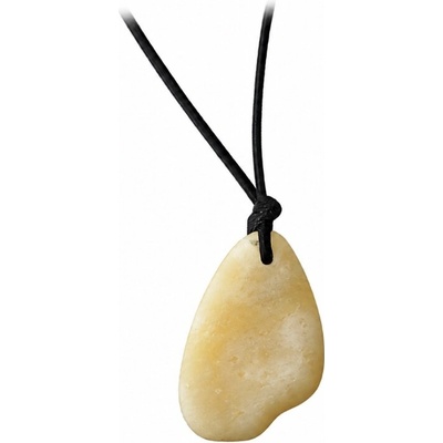 jantario Jantárový amulet na šnúrke krémový surový 330016
