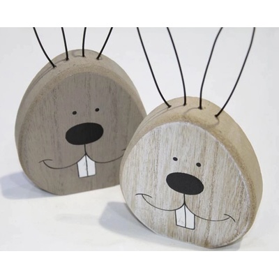 Textilomanie Dřevěný králík RABINA s kovovýma ušima, 18,5 cm - více variant – Zbozi.Blesk.cz