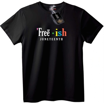 NOONEBRAND Тениска Свободен Juneteenth - 2XL, Black