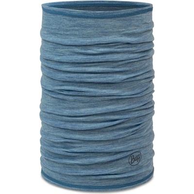 Multifunkční šátek Buff Lightweight Merino Wool solid lake blue