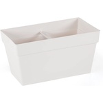 Serinova SERINOVA-Саксия за балкон "Yali" 30x15.8xh17cm 6.5L БЯЛА (YB01) (0150341)