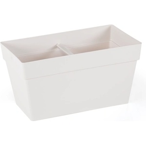 Serinova SERINOVA-Саксия за балкон "Yali" 30x15.8xh17cm 6.5L БЯЛА (YB01) (0150341)