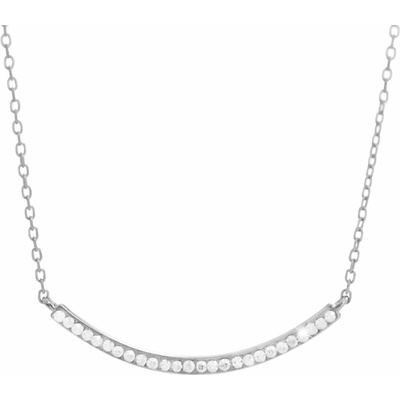 JSB Bijoux Prohnutá čára zdobená křišťálovými kameny Swarovski Crystal 92300572cr (Ag925/1000, 1,84