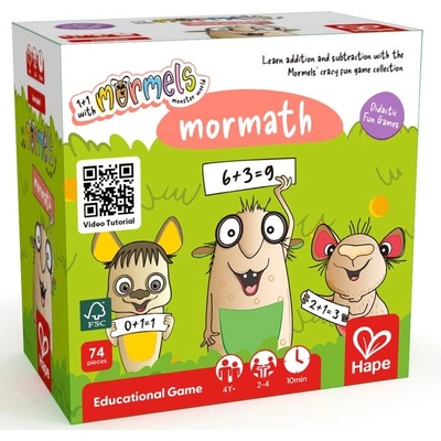 Hape Образователна настолна игра Hape - Mormath (H1659)