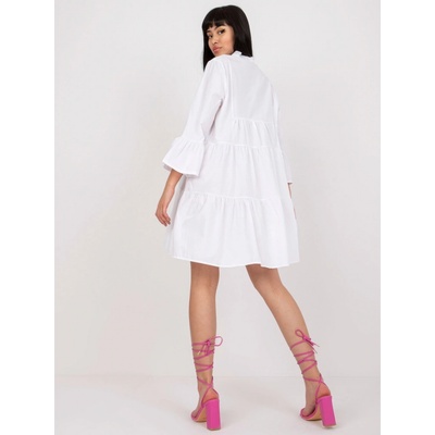 Voľné bavlnené mini šaty RO-SK-ELB-2317.22 white