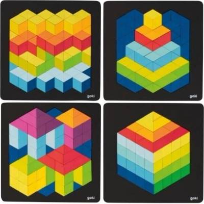 Goki - Дървен пъзел в рамка - 3D (57691)