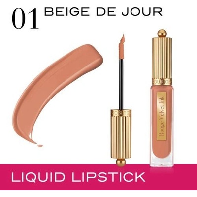 Bourjois Rouge Velvet Ink tekutý rúž s matným efektom 01 Beige De Jour 3,5 ml