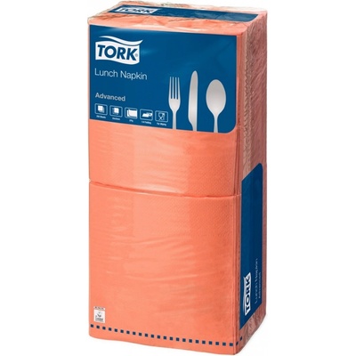 Tork obědový ubrousek terakota 2V sklad 1/4 1balení 250ks 18592 33x33cm