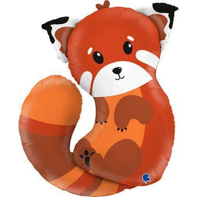 GRABO fóliový balónek Panda červená 28" 71cm nafukovací