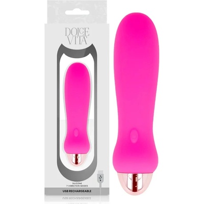 Dolce Vita Rechargeable Vibrator Five Pink 10 Speeds