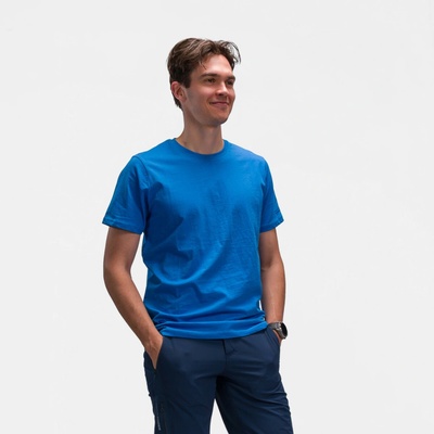Northfinder pánske tričko z organickej bavlny Drapliak lightblue