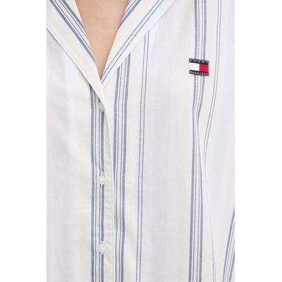 Tommy Hilfiger пижама тип риза дамска от памук (UW0UW06549)