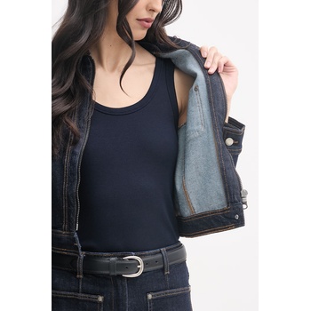 United Colors of Benetton дънково яке дамско от памук с еластан (2S90DN095)